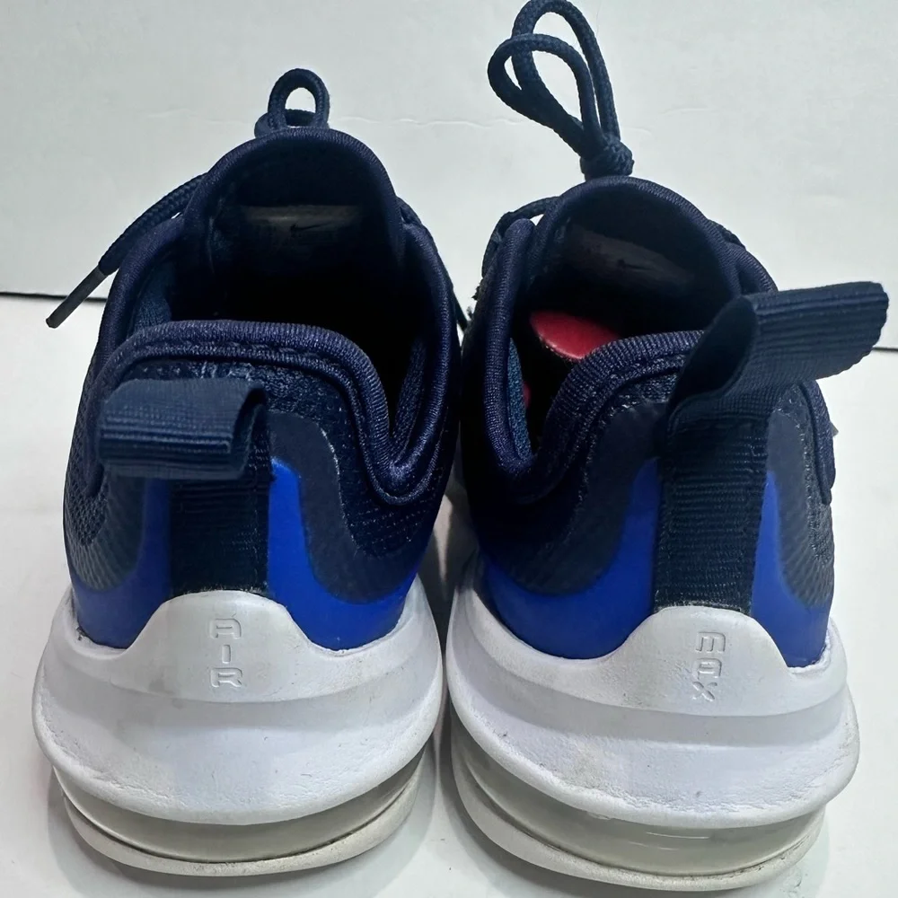 Nike kids Dark Blue and neon Sneakers Sz. 11.5